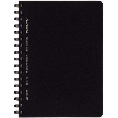 KOKUYO Note Soft Ring Business Graph в линейку 70 листов A6 черный черный Su-SV457S5-D