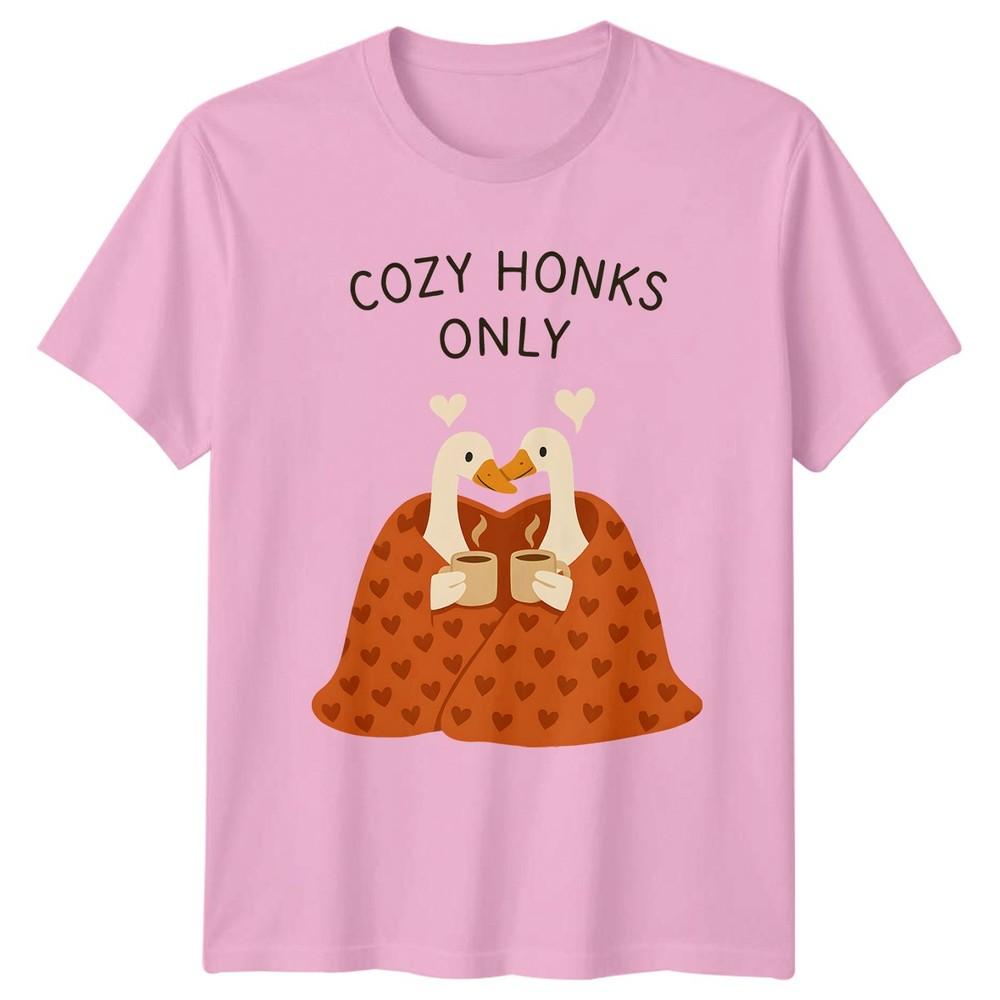 Cozy Honks Only TShirt Geese Couple Animals Day Gift For Him And Her
