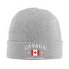 Canada Flag Skullies Beanies Caps Unisex Winter Warm Knitting Hat Unisex Women Street Adult Canadian Patriotic Pride Bonnet Hats