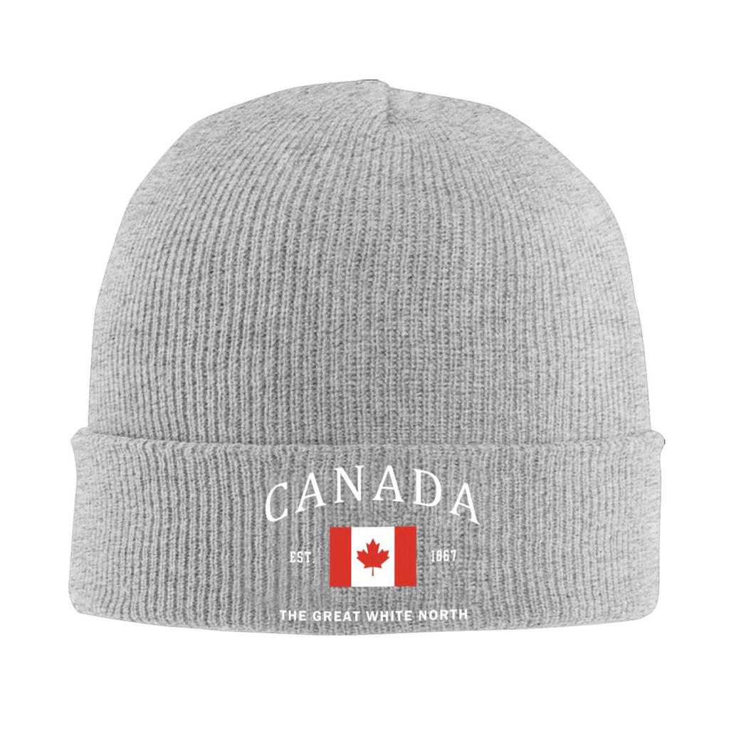 Canada Flag Skullies Beanies Caps Unisex Winter Warm Knitting Hat Unisex Women Street Adult Canadian Patriotic Pride Bonnet Hats