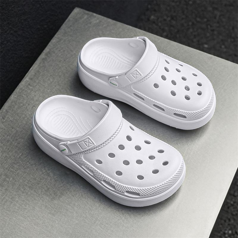 Летние женские туфли для сада с сумкой-носком из ЭВА, нескользящие, для ног, для пляжа, повседневные, универсальные, с отверстиями, женская обувь