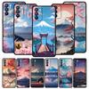 Япония Гора Фудзи Цветение сакуры Чехол Для Oppo Reno13 Reno12 Reno11 F Reno10 Pro A54 5G Find X5 A9 A57 A78 4G A79 A80 A98 Чехол
