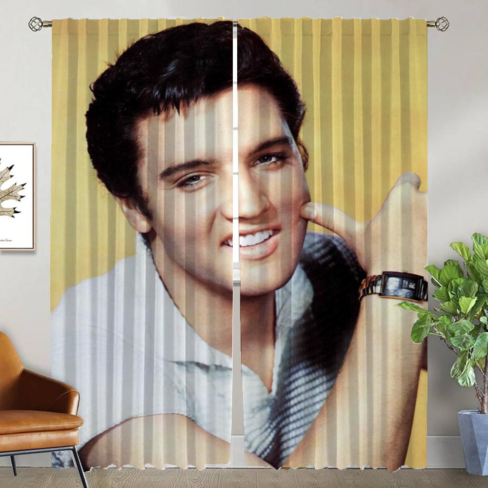 E-Elvis кухонные шторы для камеры современные шторы для гостиной 2 шт. абажуры перегородка украшение на Хэллоуин затемняющие шторы