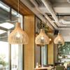 Japanese Bamboo Chandelier Chinese Style Rattan Woven Hanging Light Ceiling Lamp for Home Cafe Bar Decorate Restaurant Lighting