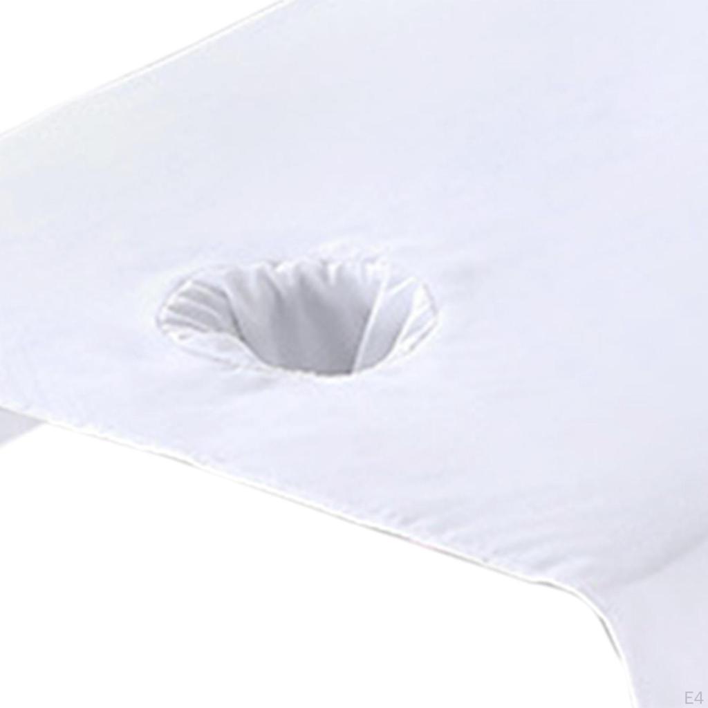 Beauty Salon Massage Table Sheet Cover with Breathable Hole 80Cmx200cm Durable Easily Install