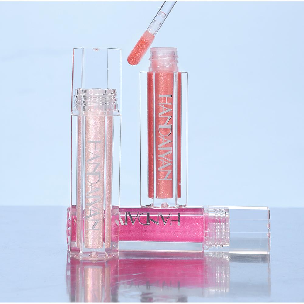 Hydrating Matte Glitter Liquid Lip Gloss , Moisturizing Transparent Plumping Lip Gloss, Tinted for Lip Care and Dry Lip,Glow Oil