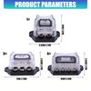 Vehicle Ground Terminal Block Metal Housing with Clear Cover for Amplifier Ground Cable Layout and Wiring Projects