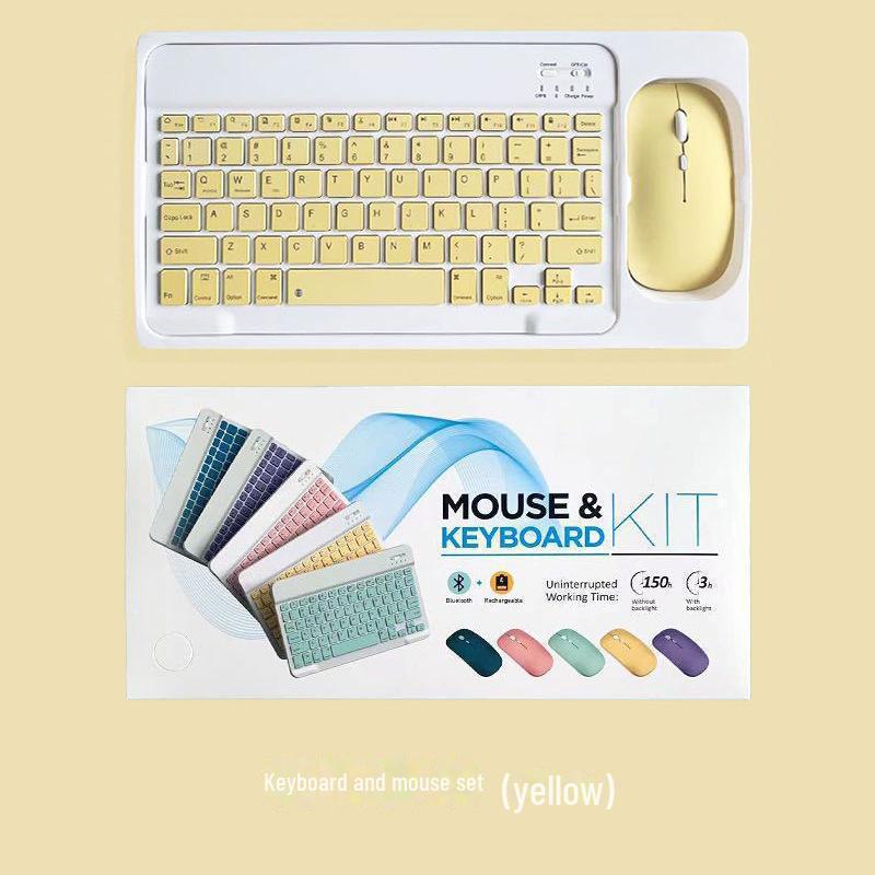 Беспроводной Bluetooth-комплект клавиатуры и мыши для планшетов Apple iPad, Huawei Honor и устройств Android