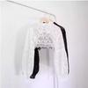 Women's French Retro Lace Shawl Hoodie with Puff Sleeves - Spring/Autumn Sunscreen Outerwear
