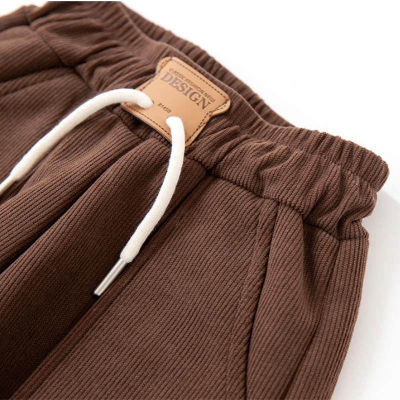 Children's Thicken Pants Autumn Winter Trousers for Kids Thickened Warm Casual Boys Sports Pants Girls Velvet Sweatpants