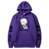 Japanese Anime Kaminari Denki Hoodie Loose Fitting Hoodie Thick Wool Letter Graphic Printing Sweatshirts Fleece Hoodies