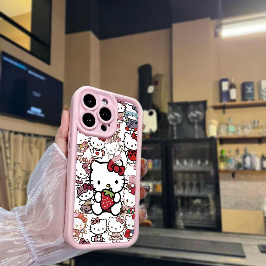Sanrio TK Наждачная бумага Милый розовый чехол для телефона для Apple 16