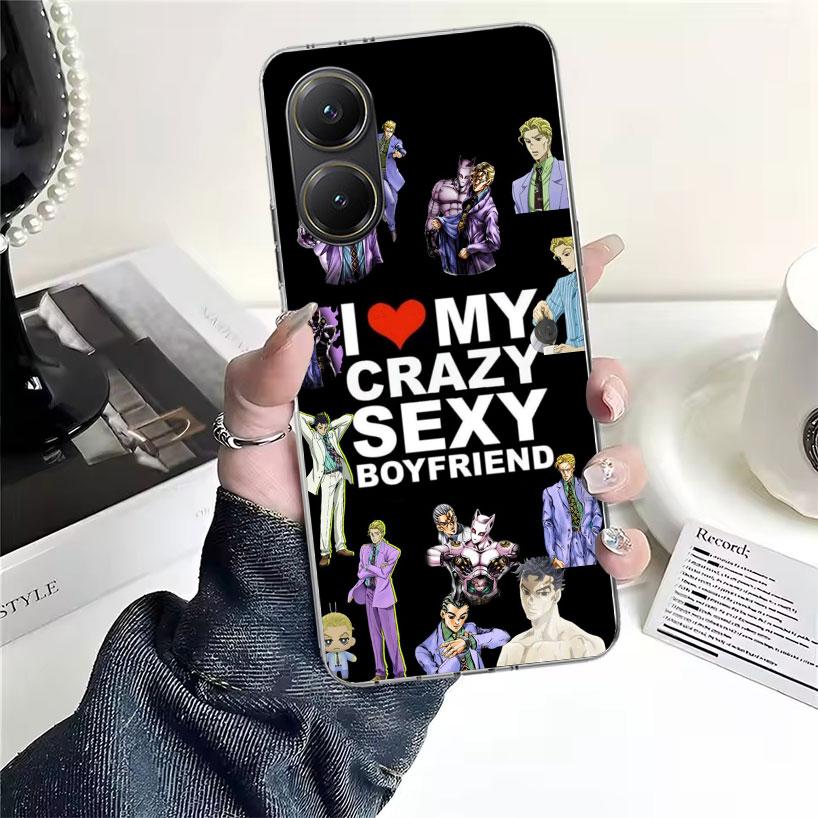 JoJo Кира Йошикаге Killer Queen Мягкий чехол для телефона для Xiaomi Redmi 15C 15 13C 13 Poco X5 X6 X7 F7 Ultra M7 12C 12 10 10C 9C 9A 9T