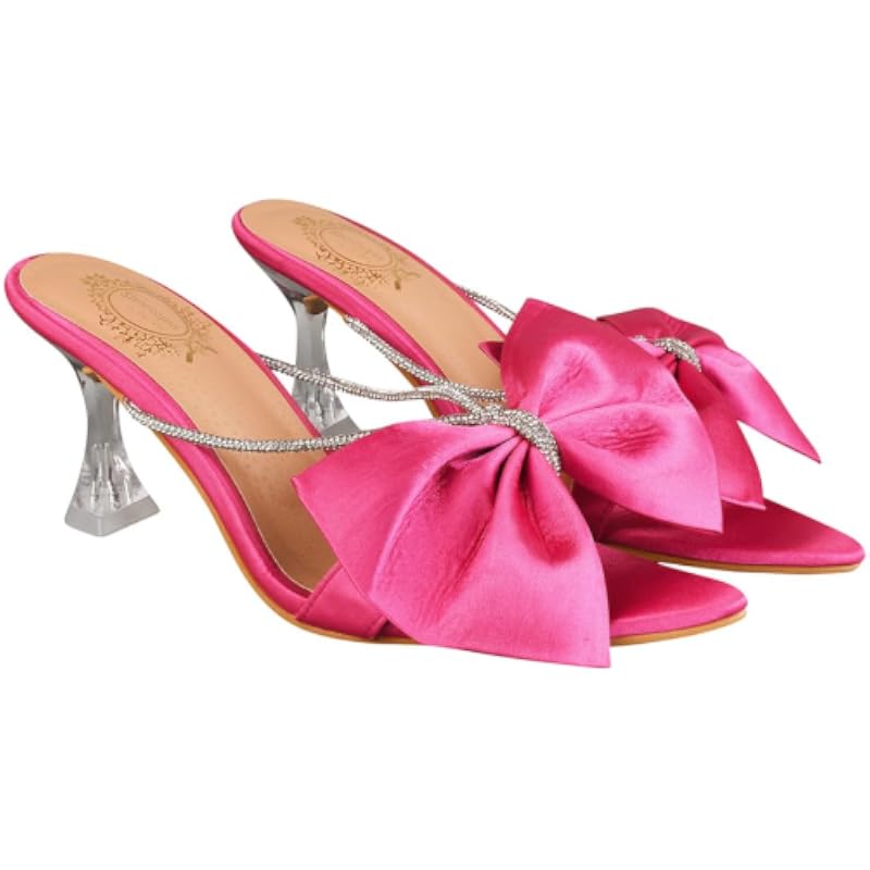 Женские босоножки на каблуке Shoetopia Ультра-розовые - 7 UK (Ультра-Розовый)