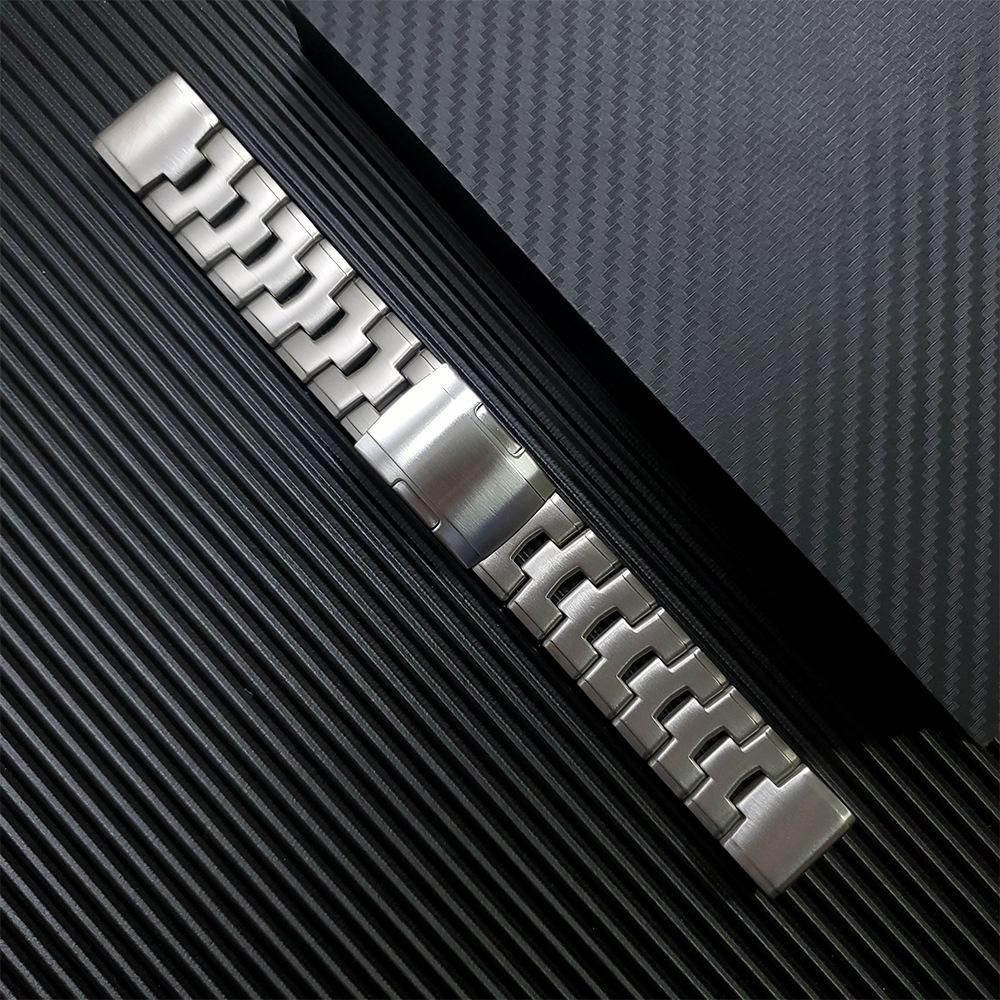High Quality 26MM Quickfit Titanium Alloy ROHS Certified Custom Logo Watch Bracelet Bands for Garmin Fenix 7 7x5X X3 6X 3HR