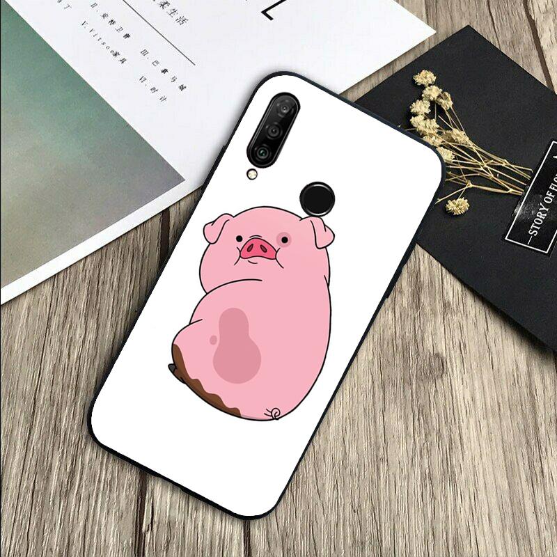 Милый РОЗОВЫЙ Кавайный Поросенок Для Huawei Nova Y72 Y73 Y90 Y70 Y60 Y91 Y61 12s 12i 11i 8i 9 10 SE P40 Lite P60 P30 Pro Чехол