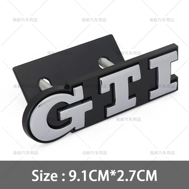 1Pc 3D Metal GTI Grill Emblem Car Front Hood Stickers For Sagitar Magotan Polo Santana Lavida Gran Lavida Lamando Golf