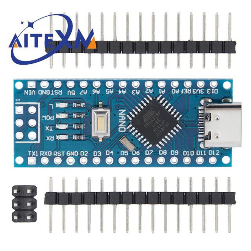 Mini / Type-C / Micro USB Nano 3.0 с загрузчиком совместимый Nano контроллер для arduino CH340 USB драйвер 16Mhz ATMEGA328P