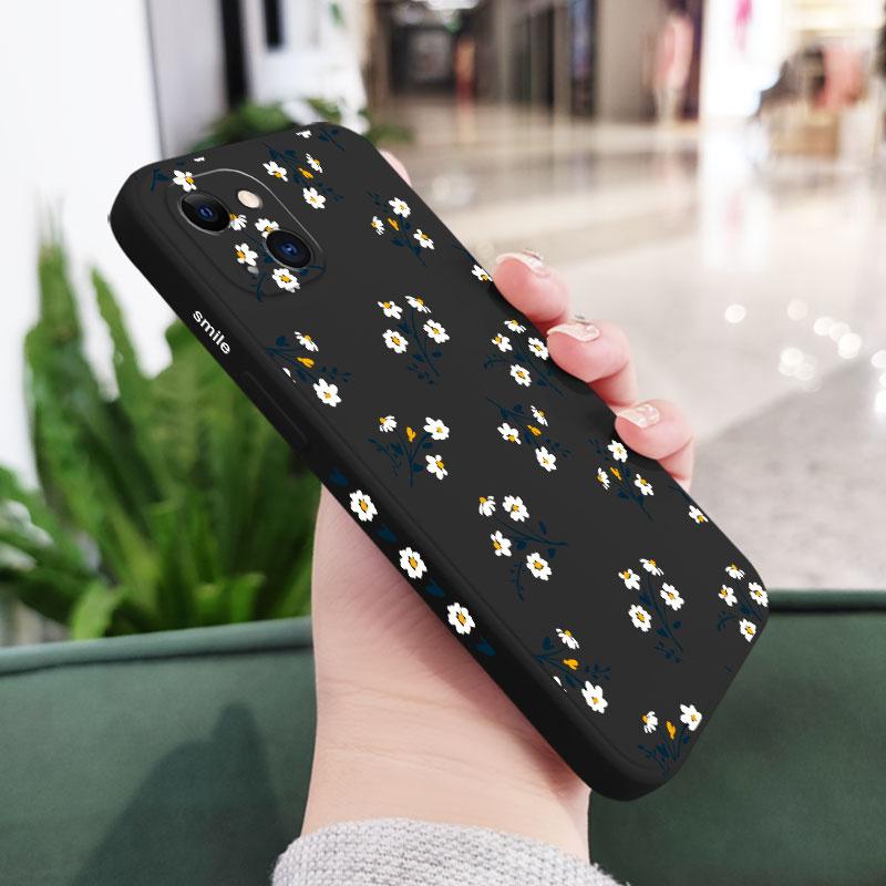 Nice Flowers Phone Case For iPhone 17 Air 16 16e 15 14 13 12 11 X XR XS Plus Pro Max Mini Silicone Cover