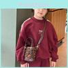 Leopard Print Contemporary Toddler Bag Fashionable Bucket Design For Boys And Girls Daily Use