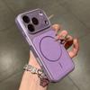 Роскошный чехол для телефона с текстурой личи для iPhone 17 16 15 14 13 Pro Max 17Pro Для Magsafe Магнитная защитная крышка для камеры