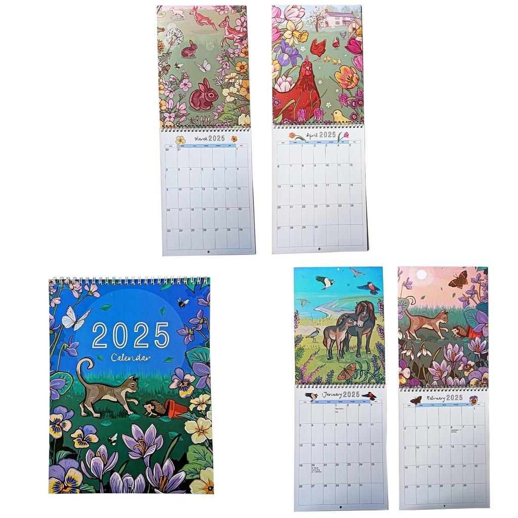 2025 Animal And Nature Calendar Unique Paper Calendar For Students And Professionals Alike