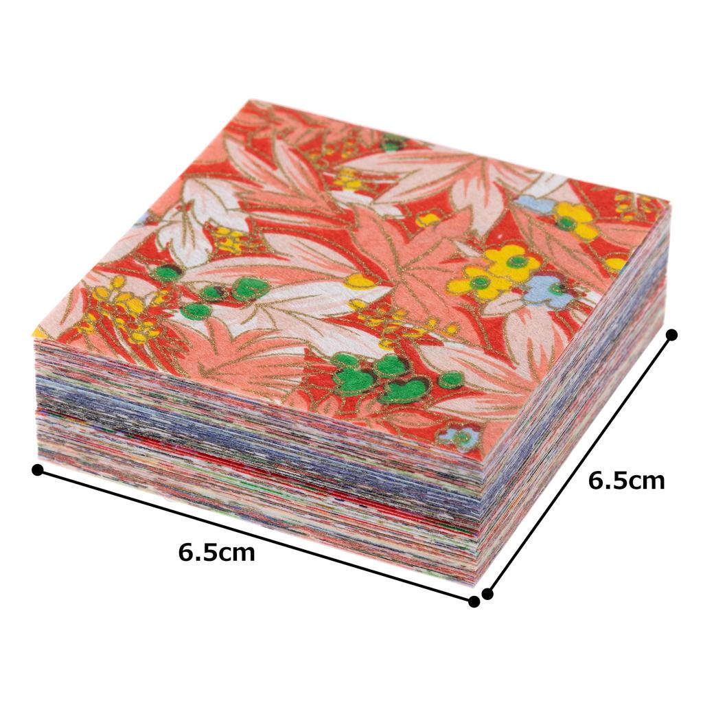 Washi Kawasumi Chiyogami Yuzen Washi X 100 Patterns 1 Sheet Each 100 Sheets 6.5 6.5cm (6.5cm)