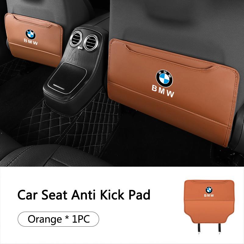 SQLI6 Car Seat Back Anti Kick Pad Leather Protective For BMW i7 X7 G07 LCI iX I20 X1 U11 3 5 7 Series G70 G09 XM Interior Accessories