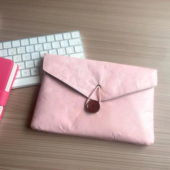 Бумажная папка-конверт Tyvek с вкладышем, держатель для портфолио на кнопке, защитный чехол для планшета iPad, органайзер для документов и канцелярских принадлежностей