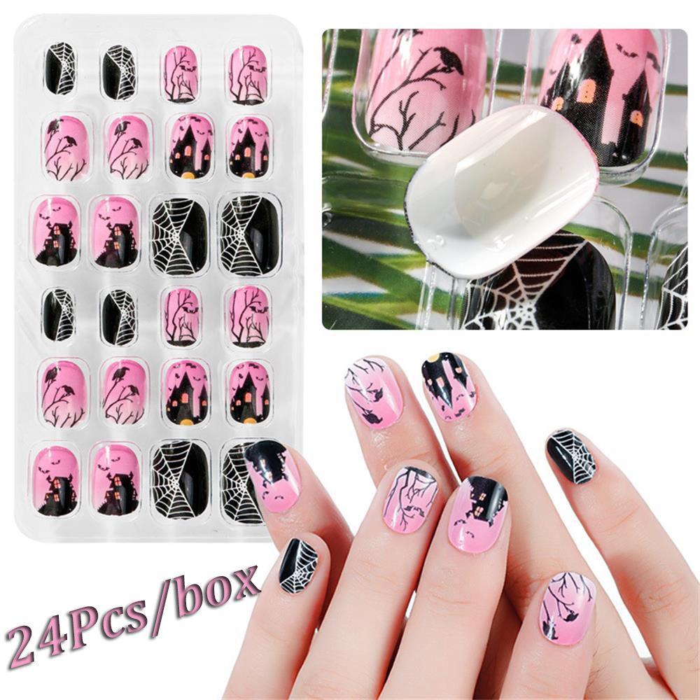 Acrylic Detachable Nails Art Stick On Nails Press On Nails False Nail Tips Full Cover Fake Nails