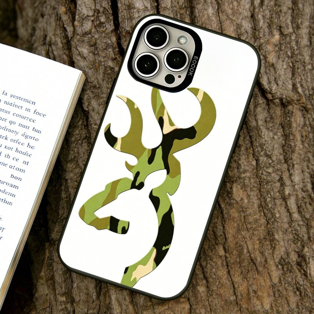 Камуфляжный чехол для телефона с рисунком охоты на оленей для iPhone 17,16,15,14,13,12,11 Plus,Pro Max,XS,Разноцветный Серебристо-Черный Чехол