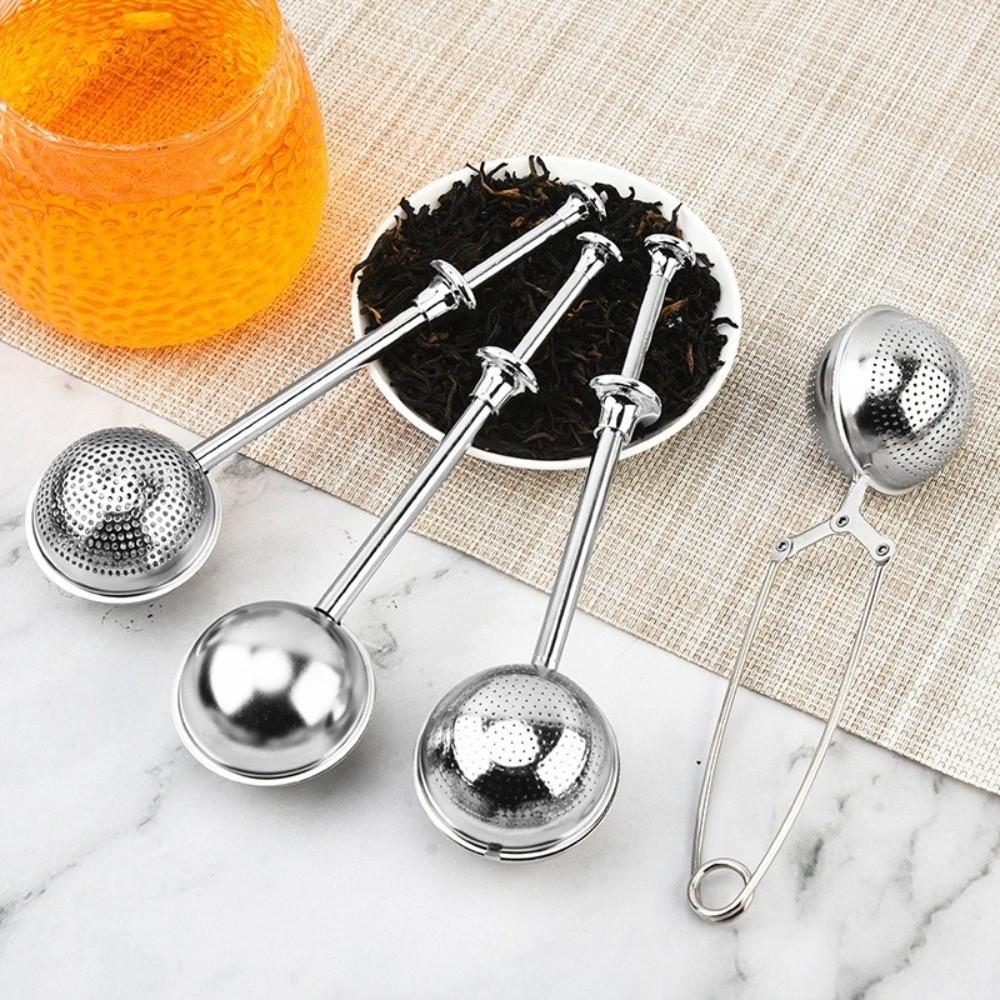 Multi-Purpose Tea Filter Spherical Telescopic Flour Sieve Creative Tea Infuser  Tea Accessories