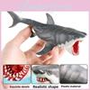 Animal Marine Realistic White Shark Model With Movable Jaws For Decor Aquarium