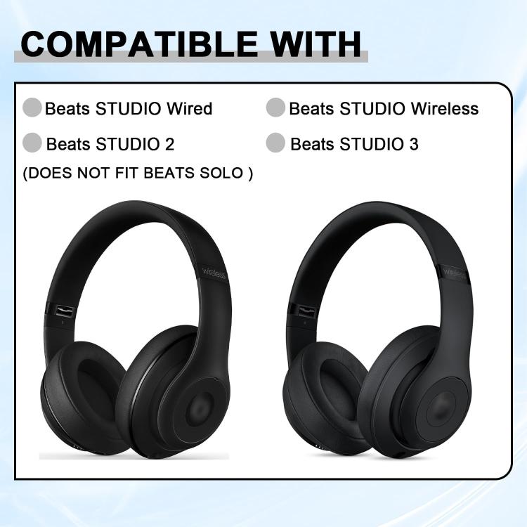 XDcase Memory Foam Replacement Ear Pads for Beats Studio 2.0 / Studio 3.0, Soft Ear Cushions with Pry Tool