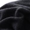 Повседневная кашемировая вязаная шапка-бини однотонная унисекс с подвернутым краем для защиты ушей
