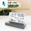 Digital Alarm Clock Temperature Humidity Weather Forecast Electronics Desktop Table Watch AA