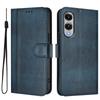 For Samsung Galaxy S25 Edge Cases Wallet Stand Retro Texture Leather Phone Cover with Lanyard