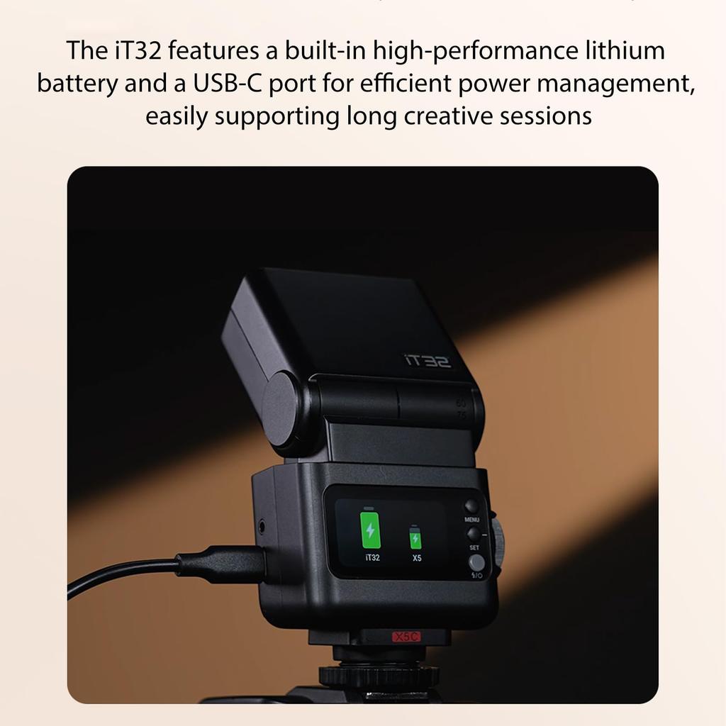 Инструкция по эксплуатации Godox iT32 Камера TTL Умная вспышка Сенсорная Съемная Магнитная Быстросъемная для камеры 160 г Вспышка Второе срабатывание для портретной фотографии