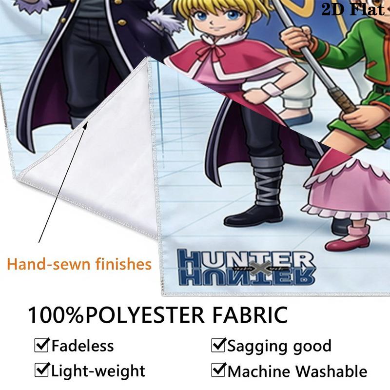 Настенный гобелен Hunter X Hunter Эстетичный настенный подвесной тканевый плед Декоративные гобелены для спальни гостиной Домашний декор