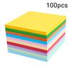 100Pcs Square Origami Paper Double Sided Coloured DIY Folded Papercraft Tool