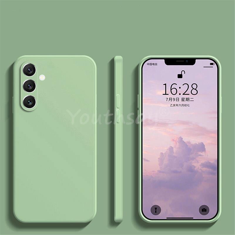 Для Samsung Galaxy S24 FE чехол силиконовый простой защитный чехол Samsung S24 FE S23 FE S21 S22 Plus Ultra Cover резиновый чехол S23 FE