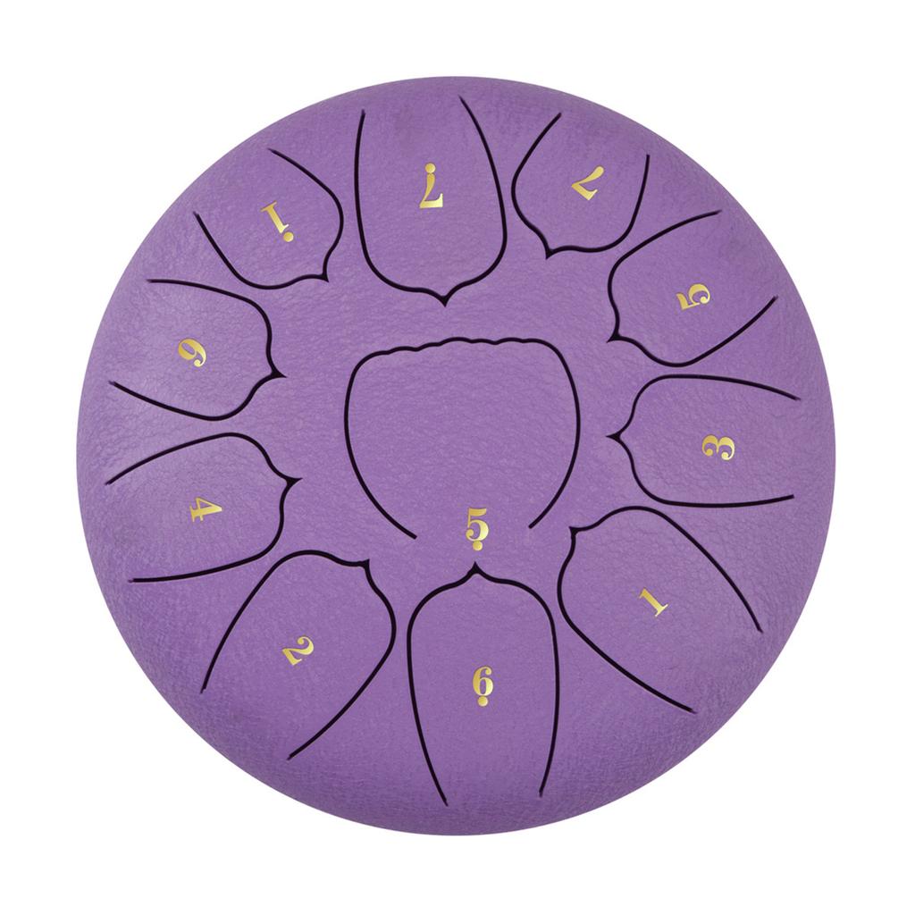 10-дюймовый стальной барабан для языка, 11 нот, хэндпан-барабан с барабанным молотком, выбор пальцев, перкуссия для