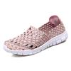 Women Sneakers Summer Breathable Lightweight Slip On Women Flat Shoes Female Loafers Manual Woven Shallow Women Casual Shoes