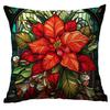 New Vintage Floral Pillowcase Creative Colored Glass Printed Home Sofa Car Cushion Pillowcase