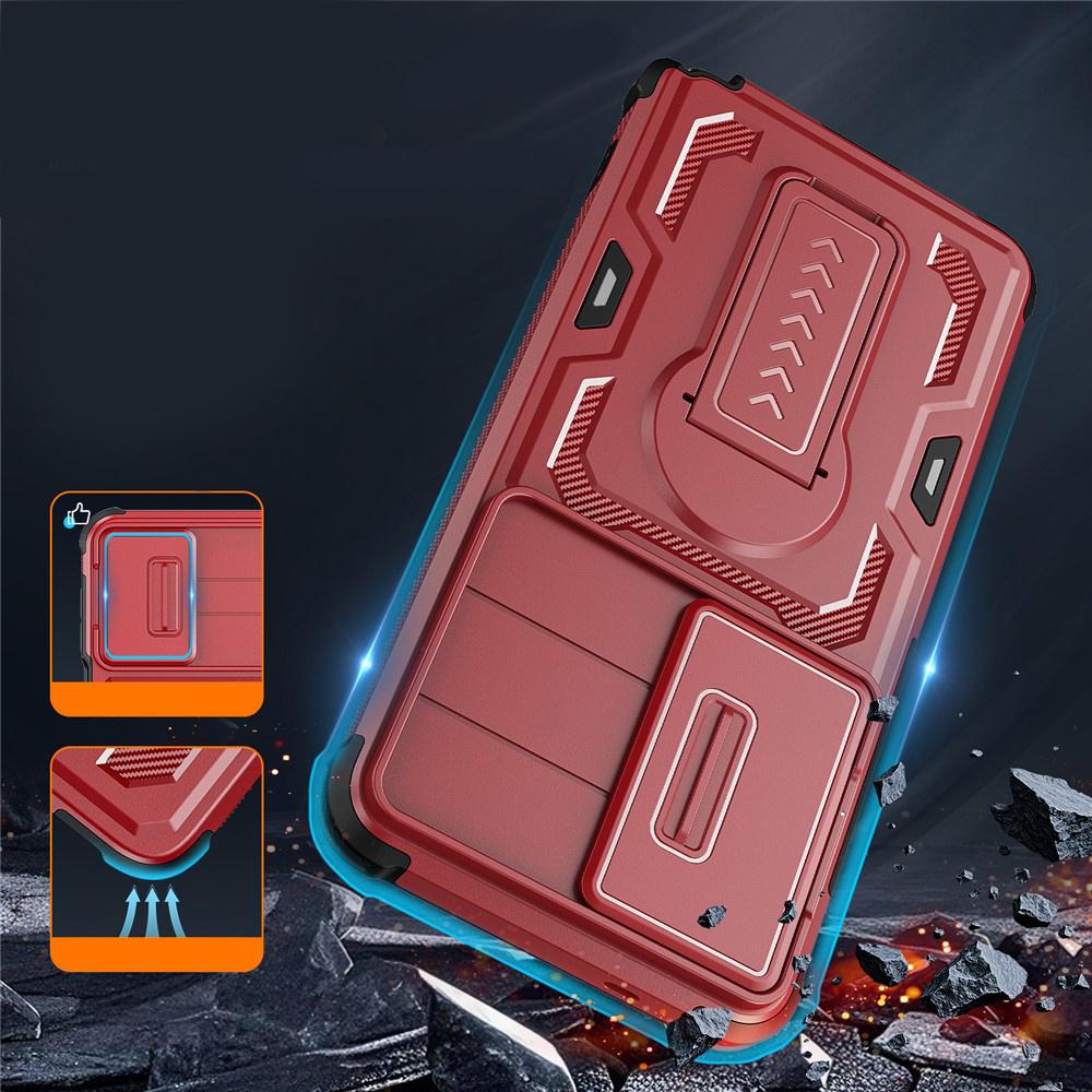 Armored case for Samsung Galaxy S26 Ultra, with stand, red