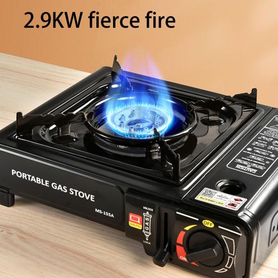 Camping Stove Outdoor Cooking Burner High-Temperature Resistant Travel Use 2900W BBQ Butane Gas Burner Stove