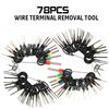 New 78PCS Wire Terminal Removal Tool Car Electrical Wiring Crimp Connector Pin Kit