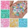 1000pcs Phantom Color 7mm Beaded Sequins Smiley Face Patch Fashion PVC Jewelry Accessories Hollow Out