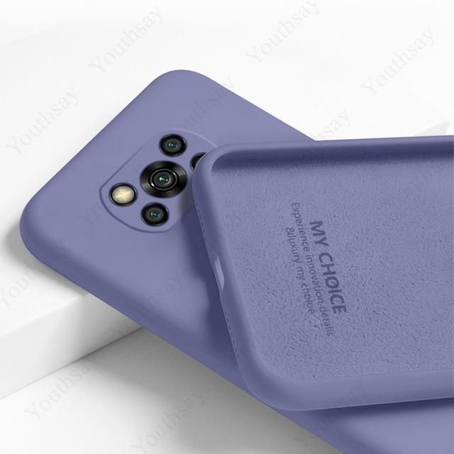Чехол для Xiaomi Poco X3 Pro Чехол-крышка для Xiaomi Poco X3 Pro NFC Жидкий силиконовый чехол для Poco X3 Pro
