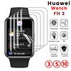 1-10 шт. 9D Изогнутое Мягкое Защитное Стекло для Huawei Watch Fit 2 Пленки-Защитники Всего Экрана для Аксессуаров Умных Часов Hauwei